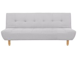 Fabric Sofa Bed Light Grey ALSTEN