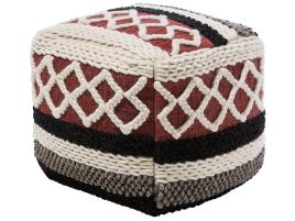 Cotton Pouffe Multicolour SAGAR