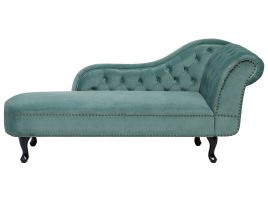 Right Hand Chaise Lounge Velvet Mint Green NIMES