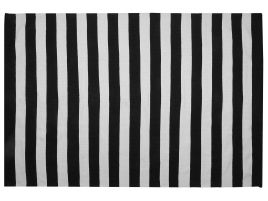 Outdoor Area Rug 160x230cm Black and White