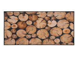 Area Rug 80x150cm Wood Log Print