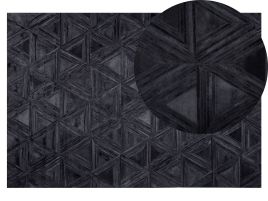 Cowhide Area Rug 140x200cm Black