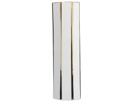 Ceramic Flower Vase 40 White Gold ESTELLA
