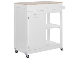 Kitchen Storage Trolley White TRAPANI