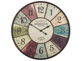 Iron Wall Clock Ã¸ 59 cm Multicolour BOSWIL
