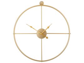 Iron Skeleton Wall Clock 50cm Gold
