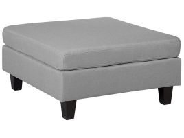 Fabric Ottoman Light Grey FEVIK