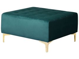Velvet Ottoman Teal ABERDEEN