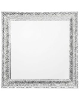 Metal Wall Mirror 65x65cm Silver
