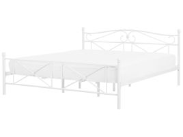 Metal EU Super King Size Bed White RODEZ