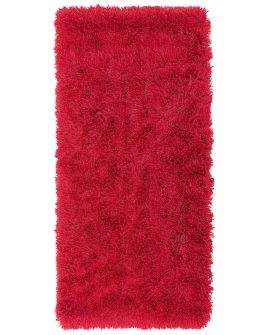 Shaggy Area Rug 80x150cm Red