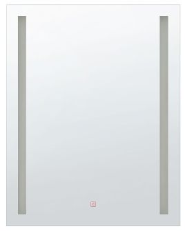 LED Wall Mirror 70x90cm Silver