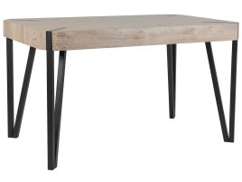 Dining Table 130 x 80 cm Light Wood CAMBELL