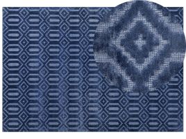 Viscose Rug 160x230cm Navy Blue