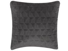 Cotton Embossed Cushion 45x45cm Grey
