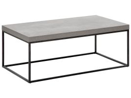 Coffee Table Concrete Effect with Black DELANO
