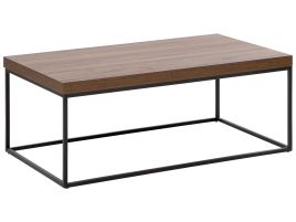 Coffee Table Dark Wood with Black