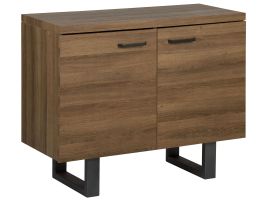 2 Door Sideboard Dark Wood TIMBER