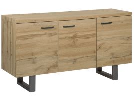 3 Door Sideboard Light Wood TIMBER