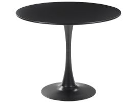 Round Dining Table âŒ€ 90 cm Black BOCA