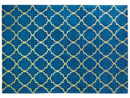 Viscose Rug 160x230cm Blue