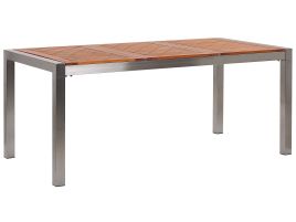 Eucalyptus Garden Dining Table 180 x 90 cm Light Wood GROSSETO
