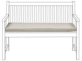 Bench Seat Pad Cushion 112 x 54 cm Taupe VIVARA