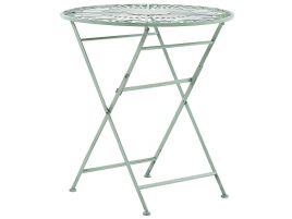 Metal Garden Bistro Table Ã¸ 70 cm Green TRENTO
