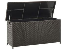 PE Rattan Storage Box 126 x 46 cm Brown MODENA