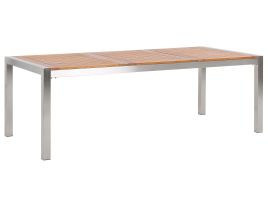 Eucalyptus Garden Dining Table 220 x 100 cm Light Wood GROSSETO