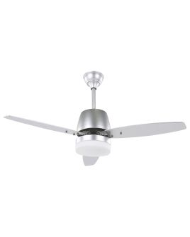 Ceiling Fan with Light Silver MLAVA