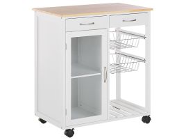 Kitchen Storage Trolley White BOVES