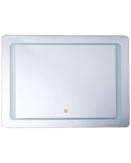 LED Wall Mirror 60x80cm Silver