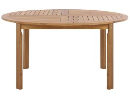 Acacia Garden Dining Table âŒ€ 150 cm Light Wood TOLVE