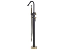 Freestanding Bath Mixer Tap Black Gold VICTORIA