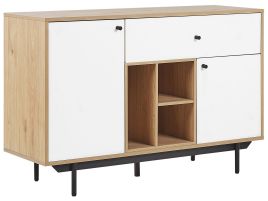 1 Drawer Sideboard Light Wood with White ITACA