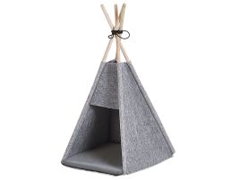 Felt Pet Teepee 35 x 40 cm Grey ULUBEY