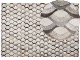 Cowhide Area Rug 160x230cm Brown and Beige