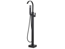 Freestanding Bath Mixer Tap Black RIBBON