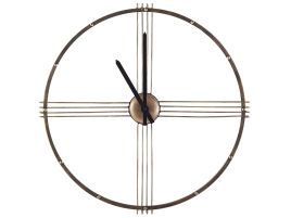 Iron Skeleton Wall Clock 64cm Gold