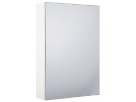 Bathroom Wall Mounted Mirror Cabinet White 40 x 60 cm PRIMAVERA