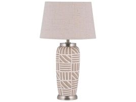 Ceramic Table Lamp Beige TRAISEN