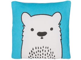 Cotton Kids Cushion Bear 45x45cm Blue