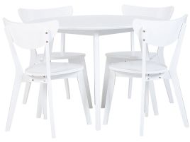 4 Seater Dining Set White ROXBY