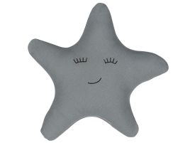 Cotton Kids Cushion Star 40x40cm Grey
