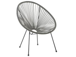 PE Rattan Accent Chair Dark Grey ACAPULCO II