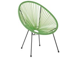 PE Rattan Accent Chair Green ACAPULCO II