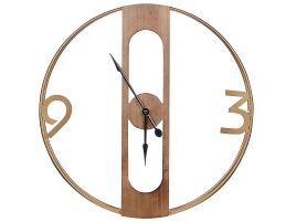 Wall Clock 50cm Light Wood