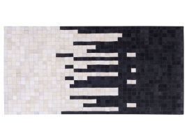 Cowhide Area Rug 80x150cm Black and White