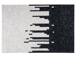 Cowhide Area Rug 160x230cm Black and White